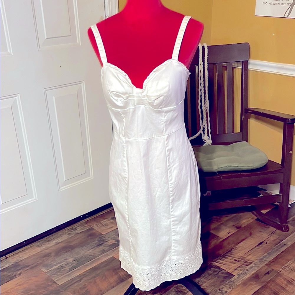 My Michelle White Backless Dress